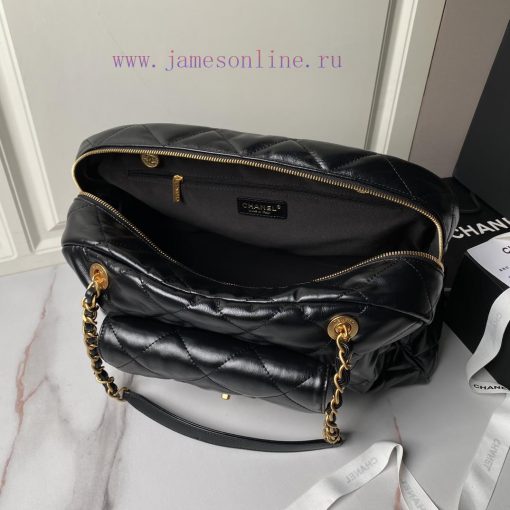 Chanel Bag Chanel 24A Bowling Ball Super Stylish AS4812 Oil Wax Leather with Classic Retro C 6op62t9j - Image 9