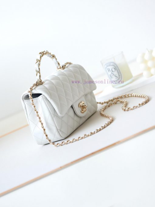Chanel Bag The gloss and texture of the 23k new handle CF mini sheepskin are really great. T kfhx1355 - Image 3