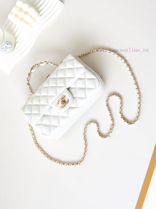 Chanel Bag The gloss and texture of the 23k new handle CF mini sheepskin are really great. T kfhx1355 - Image 8