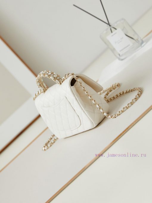 Chanel Bag 23A diamond handle cfmini has been released in advance and receivedThe most grand qqgmzkds - Image 5