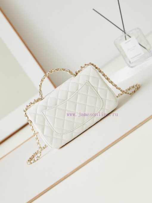 Chanel Bag 23A diamond handle cfmini has been released in advance and receivedThe most grand qqgmzkds - Image 6