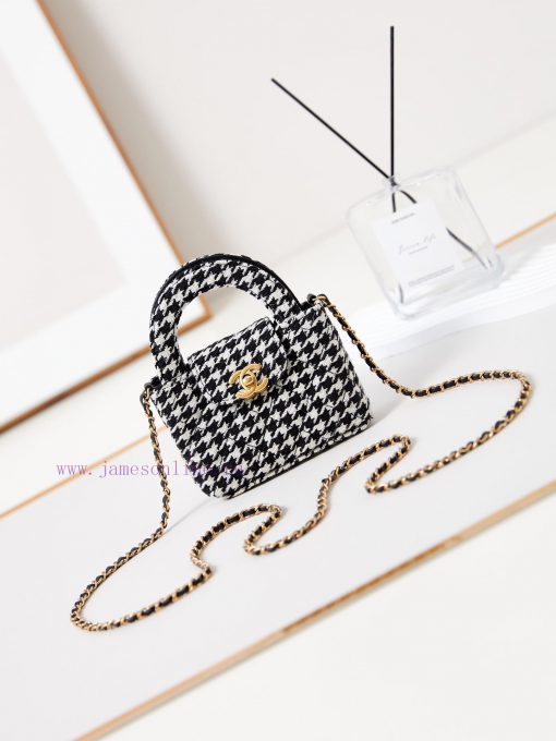 Chanel Bag 23K Kelly Handle Bag with Thousand Bird Grid Mini EditionFashion is a cycle, and o59t1299 - Image 2