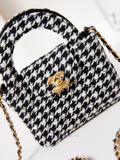 Chanel Bag 23K Kelly Handle Bag with Thousand Bird Grid Mini EditionFashion is a cycle, and o59t1299 - Image 3