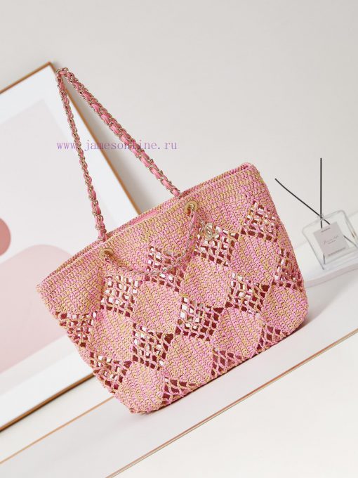 Chanel Bag  CHANEL COCO BEACH BAGHollow out design&Lafite grass weavingSize 34.5-51-14.5Styl d54k34xk
