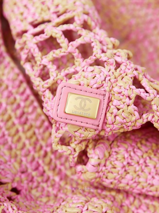 Chanel Bag  CHANEL COCO BEACH BAGHollow out design&Lafite grass weavingSize 34.5-51-14.5Styl d54k34xk - Image 10
