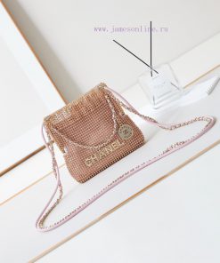 Chanel Bag 24s mini rhinestone bag22bag Heavy duty Box Evening Bag ️Get it ️ Pink DiamondSty 2obb0wn2