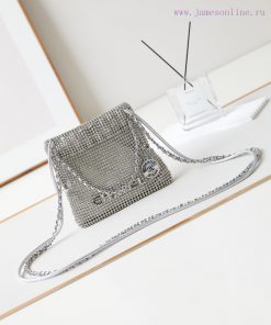 Chanel Bag 24s mini rhinestone bag22bag Heavy duty Box Evening Bag ️Get it ️ Silver DiamondS 9in0qebg