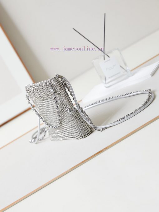 Chanel Bag 24s mini rhinestone bag22bag Heavy duty Box Evening Bag ️Get it ️ Silver DiamondS 9in0qebg - Image 5