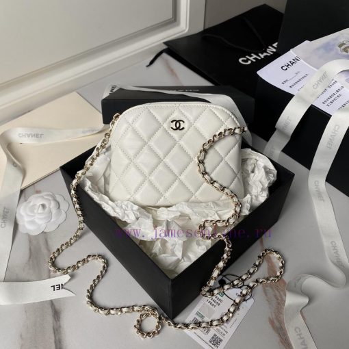Chanel Bag Sheepskin: Chanel 24s Shell Bag A4000 Small and beautiful shell bag is like a swe khbx3ufc - Image 2