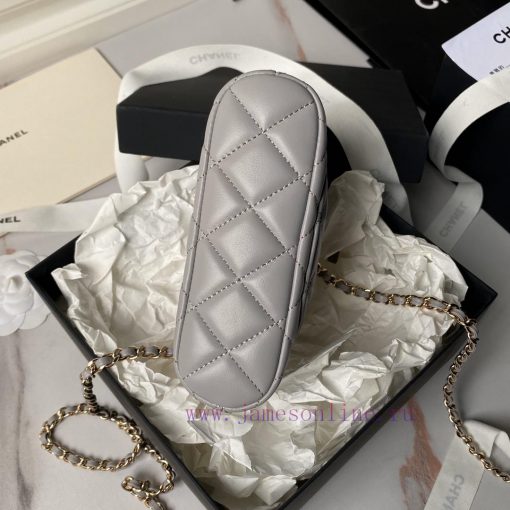 Chanel Bag Sheepskin: Chanel 24s Shell Bag A4000 Small and beautiful shell bag is like a swe n6dkduua - Image 6