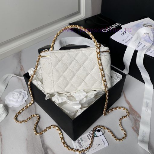 Chanel Bag  Chanel 🧩  24A box handle A4064 particle calf leather with metal woven handle des yy1zt9ie - Image 3