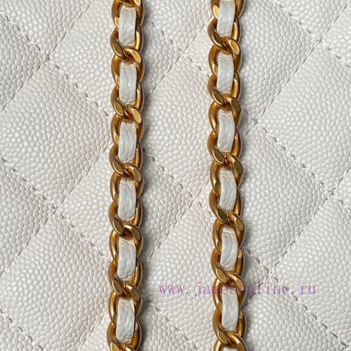 Chanel Bag  Chanel 🧩  24A box handle A4064 particle calf leather with metal woven handle des yy1zt9ie - Image 7