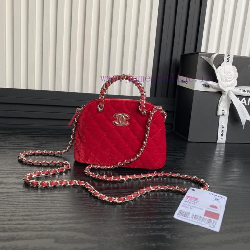 Chanel Bag Chanel 24B Autumn/Winter New Product: Woolen Glitter Shell Box Bag A3354, with a c9y7y6qy - Image 2