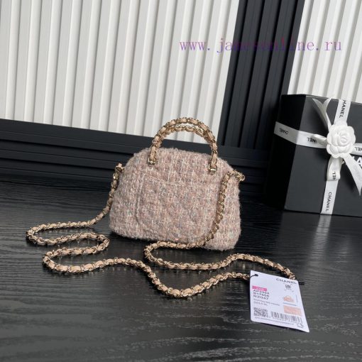 Chanel Bag Chanel 24B Autumn/Winter New Product: Woolen Glitter Shell Box Bag A3354, with a kml622c5 - Image 3