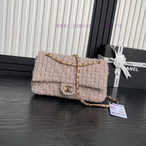 Chanel Bag Chanel 24B Autumn/Winter New Product: Woolen sequins A01112, twill soft wool shee b9sykq2u