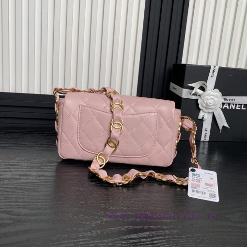 Chanel Bag  Chanel 🧩 24K advanced feeling AS5176 armpit bag double C thick chain: sheepskin 6ri87drk - Image 3