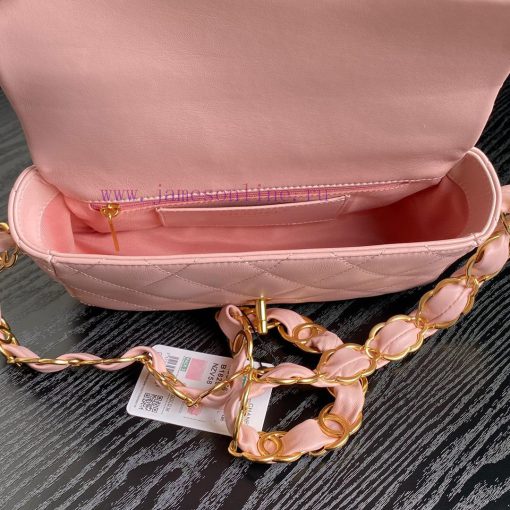 Chanel Bag  Chanel 🧩 24K advanced feeling AS5176 armpit bag double C thick chain: sheepskin 6ri87drk - Image 9