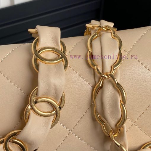 Chanel Bag  Chanel 🧩 24K advanced feeling AS5176 armpit bag double C thick chain: sheepskin 5ohpijed - Image 5