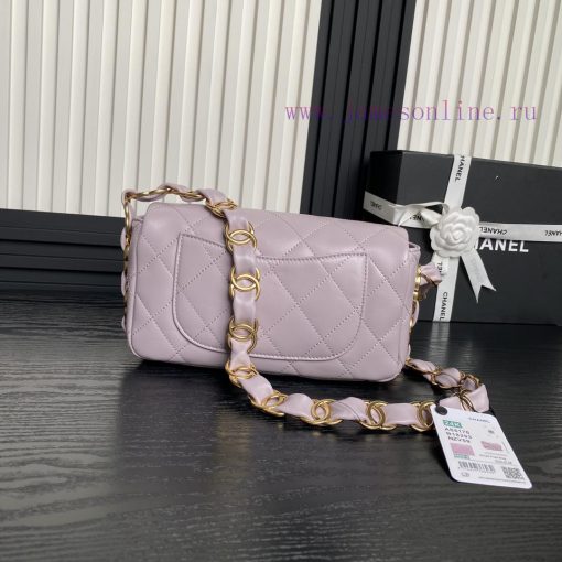 Chanel Bag  Chanel 🧩 24K advanced feeling AS5176 armpit bag double C thick chain: sheepskin 77gcdcwm - Image 3