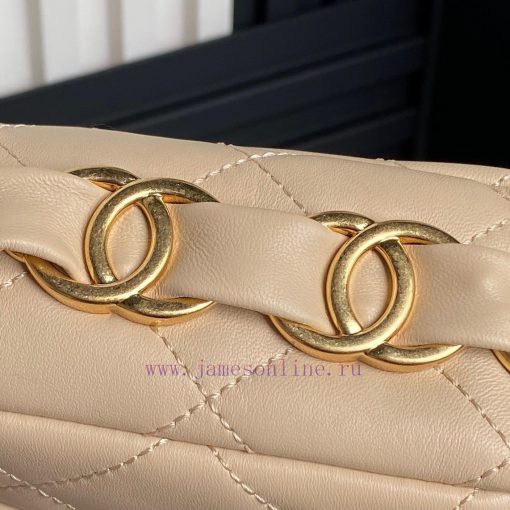 Chanel Bag  Chanel 🧩 24K advanced feeling AS5176 armpit bag double C thick chain: sheepskin 5ohpijed - Image 6