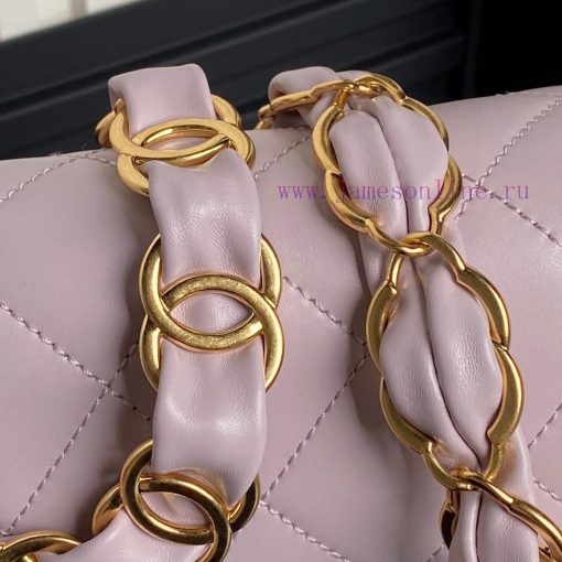 Chanel Bag  Chanel 🧩 24K advanced feeling AS5176 armpit bag double C thick chain: sheepskin 77gcdcwm - Image 5
