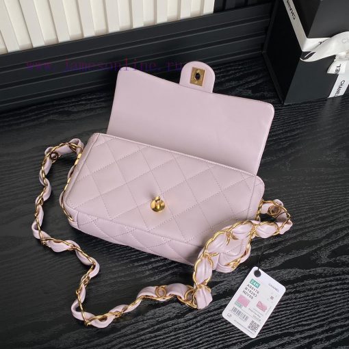 Chanel Bag  Chanel 🧩 24K advanced feeling AS5176 armpit bag double C thick chain: sheepskin 77gcdcwm - Image 8