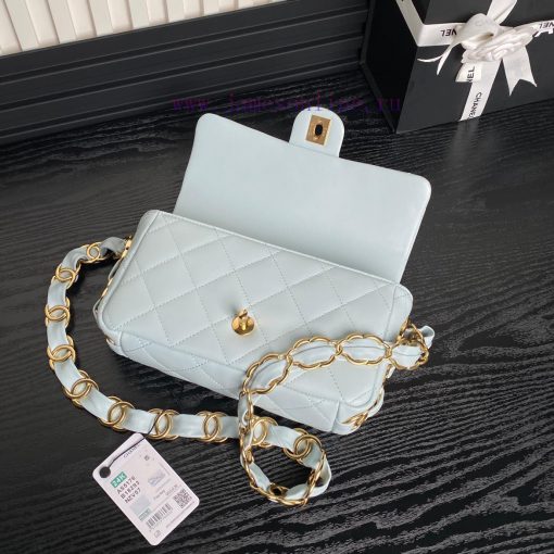 Chanel Bag  Chanel 🧩 24K advanced feeling AS5176 armpit bag double C thick chain: sheepskin kop1bvee - Image 10