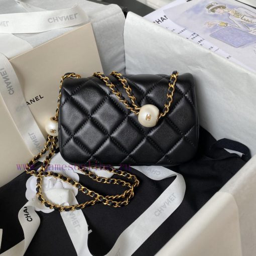 Chanel Bag Chanel 24S Pearl Mini CF AS4868Pearls paired with gold chain bars complement each 8s5l62iv - Image 3