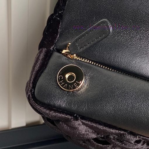 Chanel Bag Chanel ️ 24B Handbag A4164, cool and luxurious, autumn and winter velvet style is ewvuc63z - Image 9