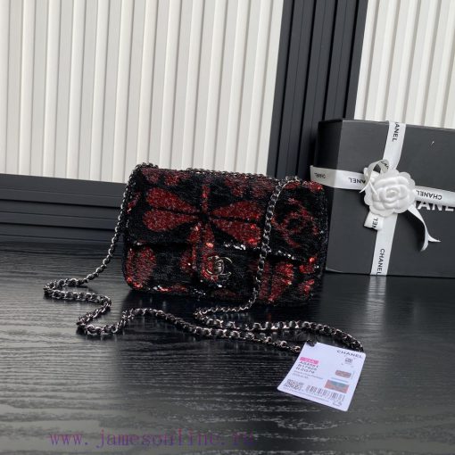 Chanel Bag Chanel 24B limited edition AS4561 bow CF black and white sequins, this dazzling a l5agr24h - Image 2