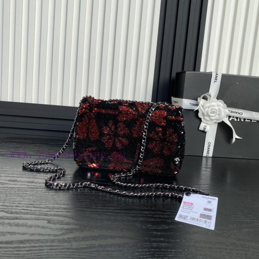 Chanel Bag Chanel 24B limited edition AS4561 bow CF black and white sequins, this dazzling a l5agr24h - Image 3