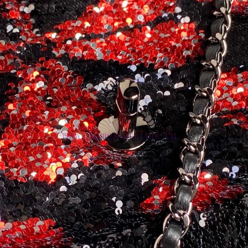 Chanel Bag Chanel 24B limited edition AS4561 bow CF black and white sequins, this dazzling a l5agr24h - Image 8