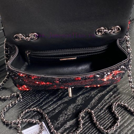 Chanel Bag Chanel 24B limited edition AS4561 bow CF black and white sequins, this dazzling a l5agr24h - Image 9