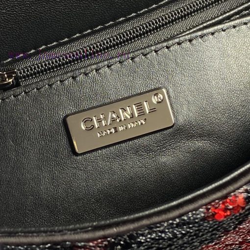 Chanel Bag Chanel 24B limited edition AS4561 bow CF black and white sequins, this dazzling a l5agr24h - Image 10