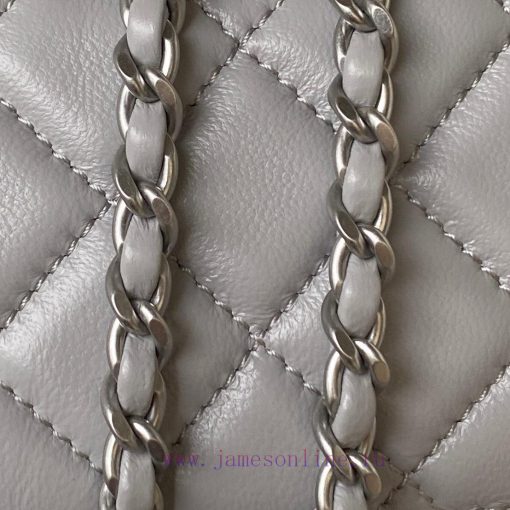 Chanel Bag Silver chain Chanel AS1787 popular CF mini mouth cover bag with silver ball chain wg6h077b - Image 7