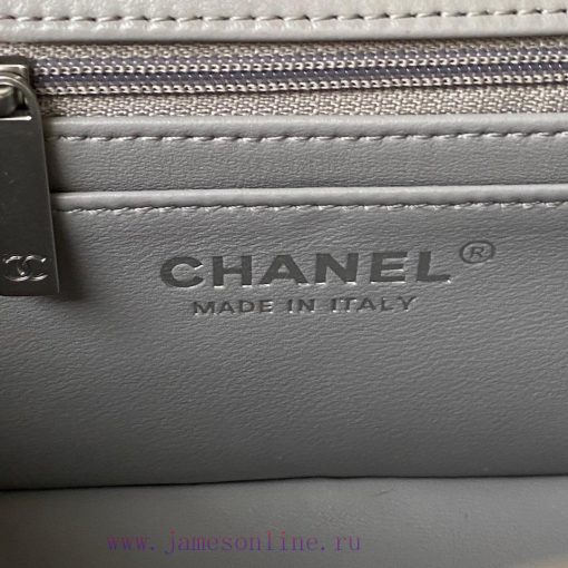 Chanel Bag Silver chain Chanel AS1787 popular CF mini mouth cover bag with silver ball chain wg6h077b - Image 9