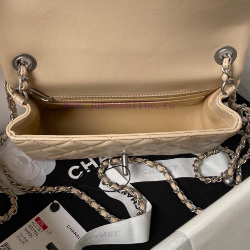 Chanel Bag Silver chain Chanel AS1787 popular CF mini mouth cover bag with silver ball chain iq82dpqk - Image 8