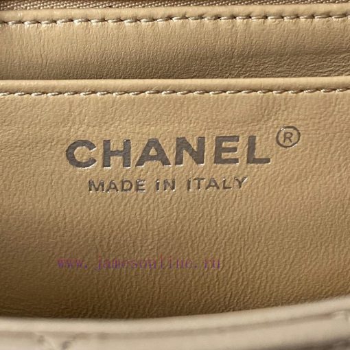 Chanel Bag Silver chain Chanel AS1787 popular CF mini mouth cover bag with silver ball chain iq82dpqk - Image 9