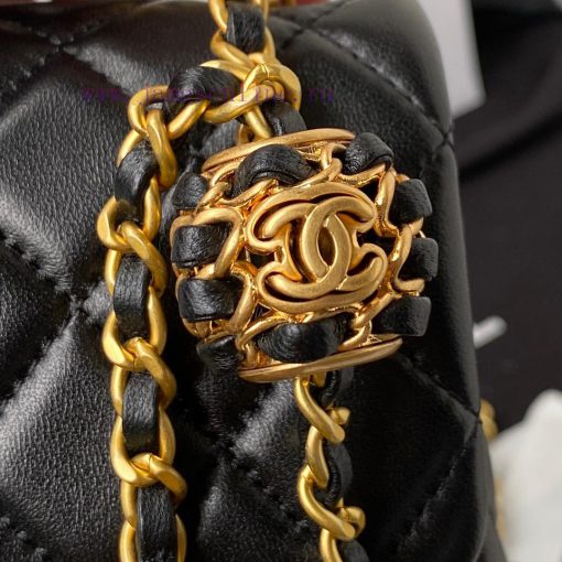 Chanel Bag Chanel AS1786 popular metal CF mini hood bag with hollowed out braided rope, adde 4796k1qy - Image 5