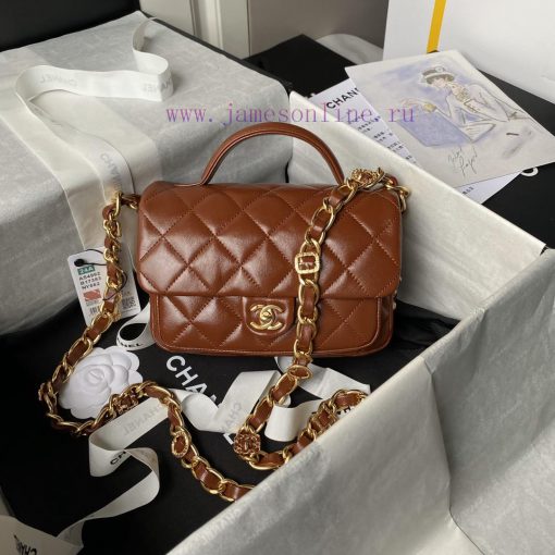 Chanel Bag Chanel 24A Advanced Worker Visit Series Postman Bag AS4992 Chain Design More Exqu faapbb74