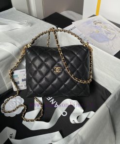 Chanel Bag  Chanel 🧩  24A small hobo handle model A4066 particle calf leather with metal wea beqykbdl