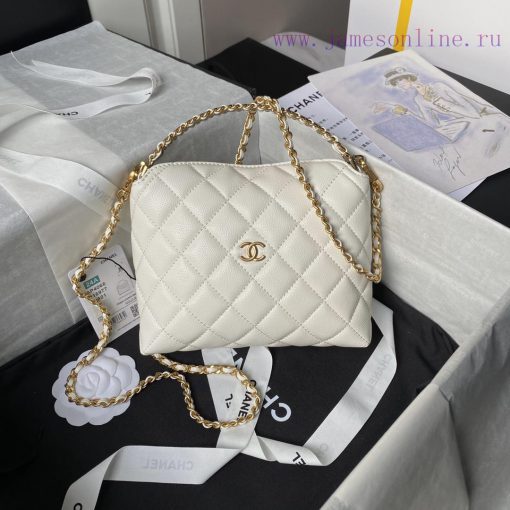 Chanel Bag  Chanel 🧩  24A small hobo handle model A4066 particle calf leather with metal wea h4b9w8od