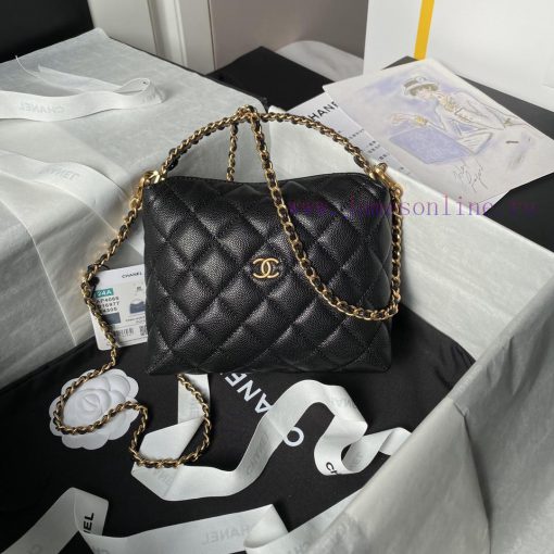 Chanel Bag  Chanel 🧩  24A small hobo handle model A4066 particle calf leather with metal wea beqykbdl - Image 2