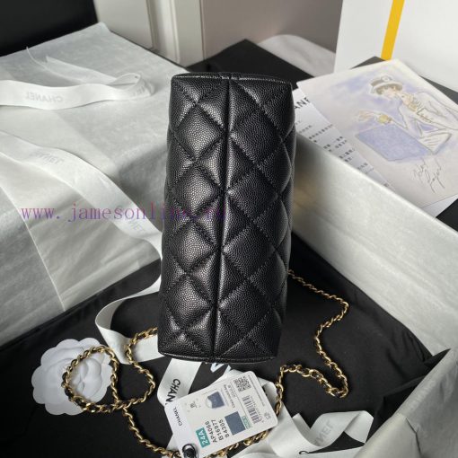 Chanel Bag  Chanel 🧩  24A small hobo handle model A4066 particle calf leather with metal wea beqykbdl - Image 7