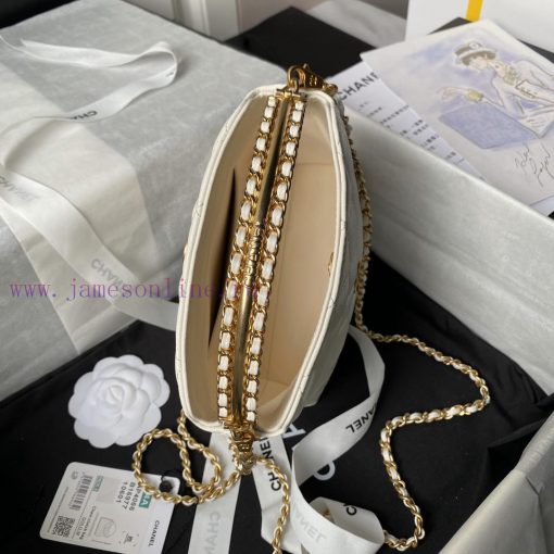 Chanel Bag  Chanel 🧩  24A small hobo handle model A4066 particle calf leather with metal wea h4b9w8od - Image 9