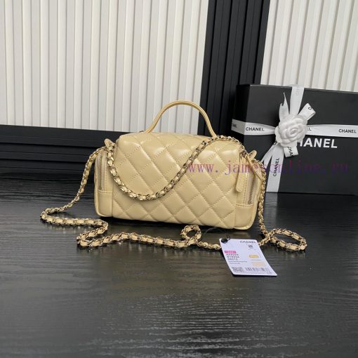 Chanel Bag Chanel 24K Bowling AS5222 Camera Bag, I love it! The lambskin paired with gold me nyei6nxm - Image 3