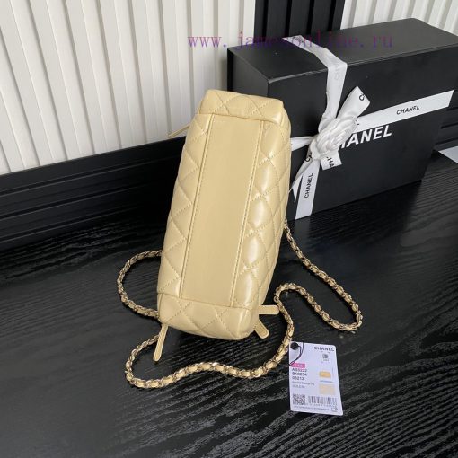 Chanel Bag Chanel 24K Bowling AS5222 Camera Bag, I love it! The lambskin paired with gold me nyei6nxm - Image 7