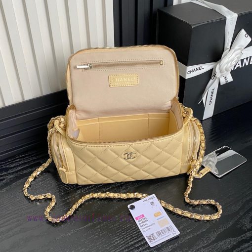 Chanel Bag Chanel 24K Bowling AS5222 Camera Bag, I love it! The lambskin paired with gold me nyei6nxm - Image 8
