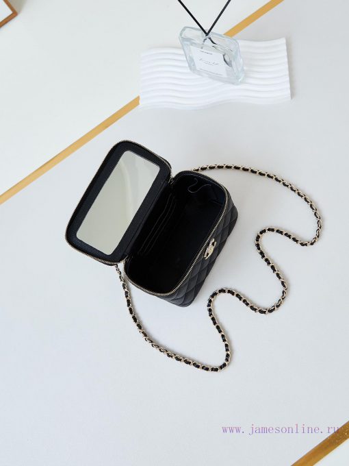 Chanel Bag 24K Limited Edition Diamond Handle Long Box Bag Makeup Slant Cross Bag with Diamo wxnopa3p - Image 9