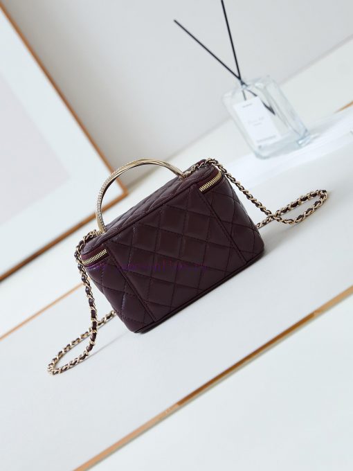 Chanel Bag 24K Limited Edition Diamond Handle Long Box Bag Makeup Slant Cross Bag with Diamo a2urj8gx - Image 6